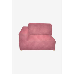 Earl velvet 1.5-zits bank arm links Juke pink