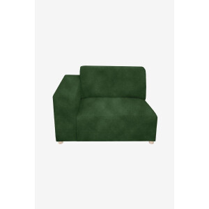 Earl velvet 1.5-zits bank arm links Juke green forest