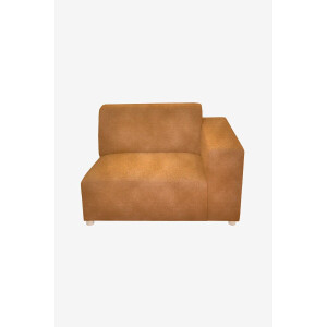 Earl velvet 1.5-zits bank arm rechts Juke oker