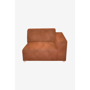 Earl velvet 1.5-zits bank arm rechts Juke roest