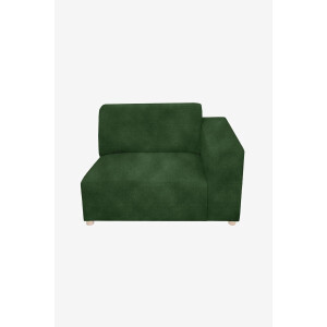 Earl velvet 1.5-zits bank arm rechts Juke green forest