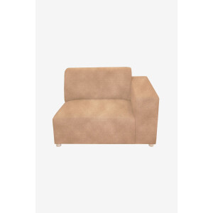 Earl velvet 1.5-zits bank arm rechts Juke sand