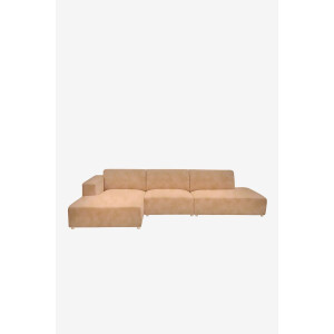 Earl velvet 4-zits bank chaise longue links otto longue rechts Juke sand