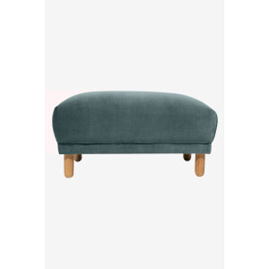 Sir velvet hocker Juke grijs blauw