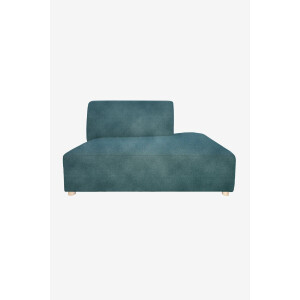 Earl velvet otto longue rechts Juke grijs blauw