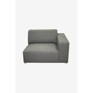 Earl 1.5-zits bank arm rechts Forward dark grey