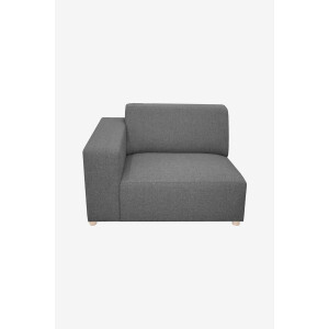 Earl 1.5-zits bank arm links Unit Antraciet