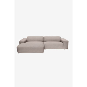 King 3-zits bank chaise longue links lucera clay