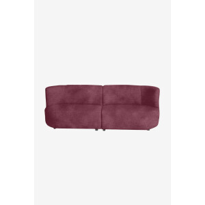 Empress velvet 3-zits bank Juke wine red