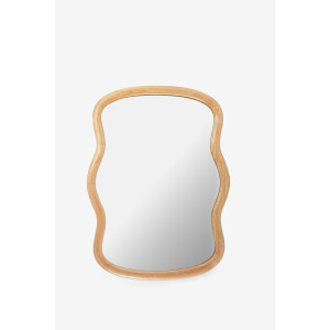 Bruine hangspiegel met golven