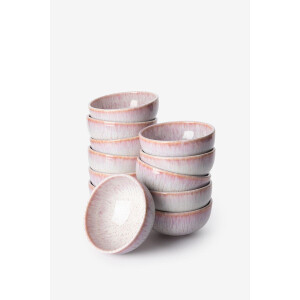 Roze reactive glaze kom klein