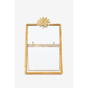 Goudkleurige fotolijst met zon