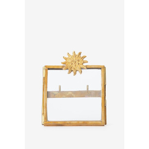 Goudkleurig fotolijstje met zon