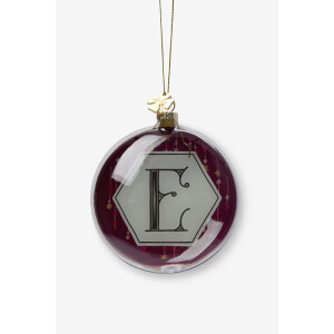 Kerstbal letter E