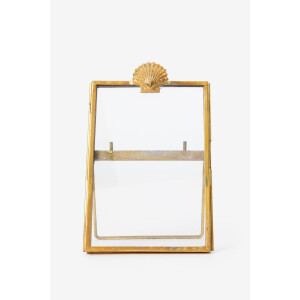 Goudkleurige fotolijst met schelp