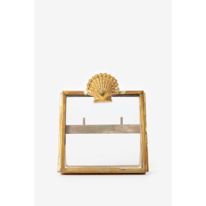 Goudkleurig fotolijstje met schelp