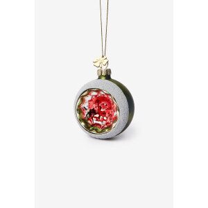 Groene kerstbal met reflector