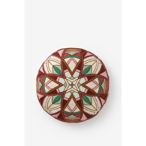 Multicolour rond kussen