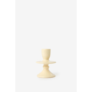 Gele ruffle kandelaar small