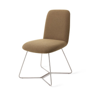 Jesper Home Eetkamerstoel 'Taiwa' Beehive Steel, kleur Willow