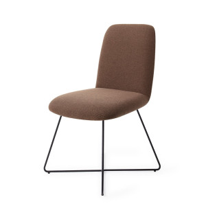 Jesper Home Eetkamerstoel 'Taiwa' Cross Black, kleur Rustic Rye