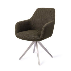 Jesper Home Eetkamerstoel 'Hiroo' Draaibaar, Turn Steel, kleur Jungle Jewel