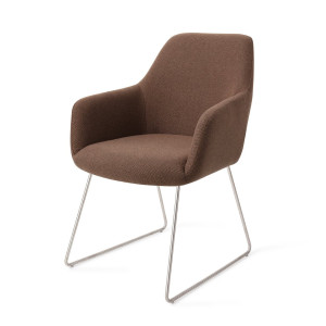 Jesper Home Eetkamerstoel 'Hiroo' Slide Steel, kleur Rustic Rye