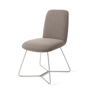 Jesper Home Eetkamerstoel 'Taiwa' Beehive Steel, kleur Foggy Fusion