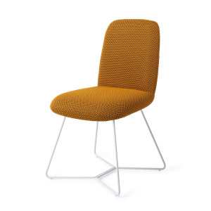 Jesper Home Eetkamerstoel 'Taiwa' Beehive White, kleur Groovy Garam