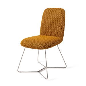 Jesper Home Eetkamerstoel 'Taiwa' Beehive Steel, kleur Groovy Garam