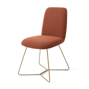 Jesper Home Eetkamerstoel 'Taiwa' Beehive Gold, kleur Hearth Harmony