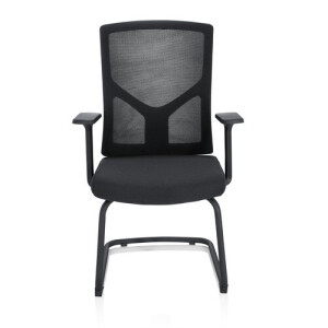 BRETON V B - Vergaderstoel Zwart