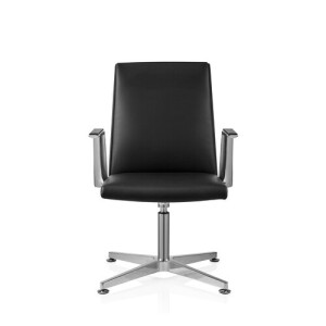 AMBASSADO V - Vergaderstoel / bezoekerstoel Zwart