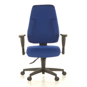 LADY SITNESS C AL.K2 - Professionele bureaustoel Blauw Stof