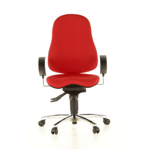 SITNESS 10 - Professionele bureaustoel Rood Stof