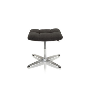 SARANTO Krukje | stof - Gestoffeerde kruk Zwart