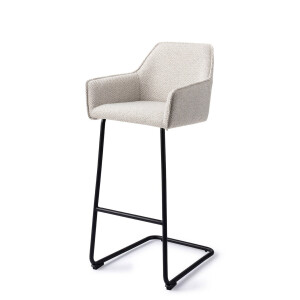 Jesper Home Barkruk 'Hofu' Arch Black, kleur Checkers Charm (zithoogte 75cm)