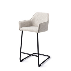 Jesper Home Barkruk 'Hofu' Arch Black, kleur Checkers Charm (zithoogte 66cm)