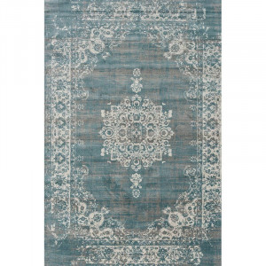 Vloerkleed Vintage Navy Blauw - Lifa Living - 230x330 cm - Rechthoek Laagpolig - Dekbed-Discounter.nl