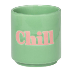 Mok chill - groen/roze - 175 ml