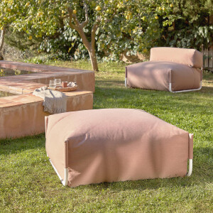 Kave Home Modulaire Outdoor Bank 'Square' Poef, kleur Terracotta
