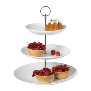 Etagère rond - wit - 16x21x26 cm