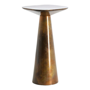 Light & Living Bijzettafel 'Abala' 28 x 28cm, kleur Koper/Brons