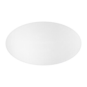 Tafelkleed ovaal - wit - 160x260 cm