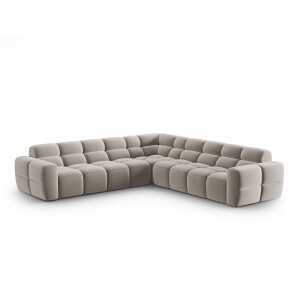 5-zits hoekbank Lisa velvet | Micadoni