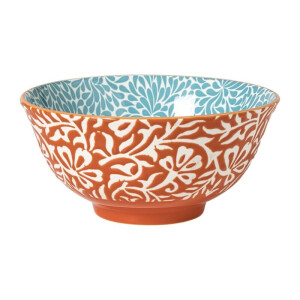 Schaaltje Moana groot - blauw/oranje - ø15.8x7.3 cm