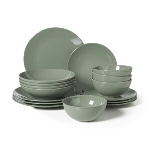 Serviesset - groen - 16-delig - 4-persoons