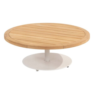 4 Seasons Outdoor Salontafel Volta Teak White Ø80 cm