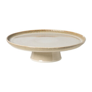 Taartplateau Toscane - beige - ø30x8 cm
