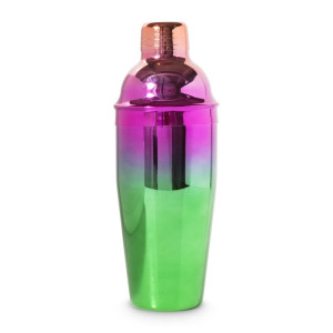 Cocktailshaker - roze/groen - 750 ml